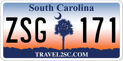 SC license plate ZSG171