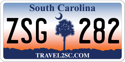 SC license plate ZSG282