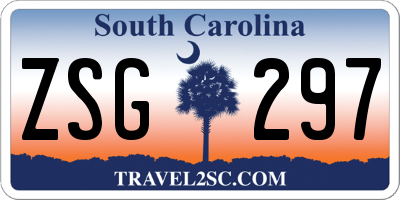 SC license plate ZSG297