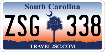 SC license plate ZSG338