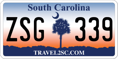 SC license plate ZSG339