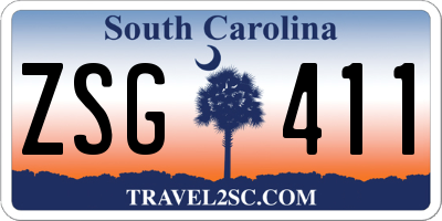 SC license plate ZSG411