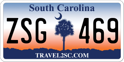 SC license plate ZSG469
