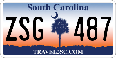 SC license plate ZSG487
