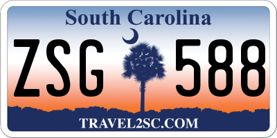 SC license plate ZSG588