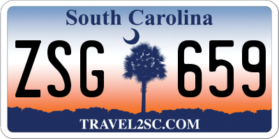 SC license plate ZSG659