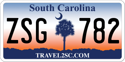 SC license plate ZSG782