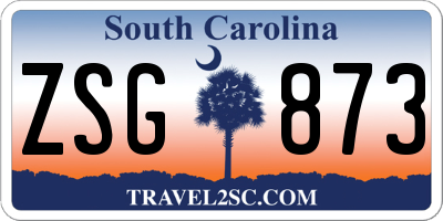SC license plate ZSG873