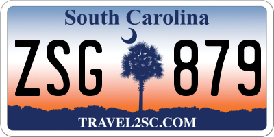 SC license plate ZSG879