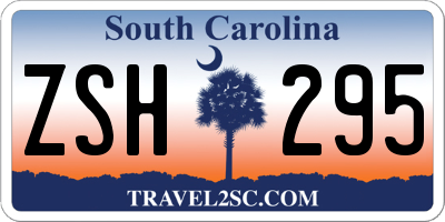 SC license plate ZSH295