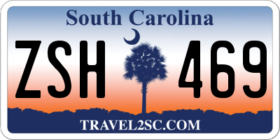 SC license plate ZSH469