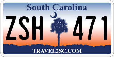 SC license plate ZSH471