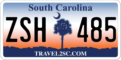 SC license plate ZSH485