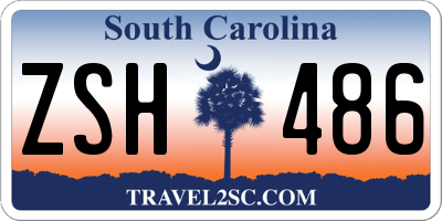 SC license plate ZSH486