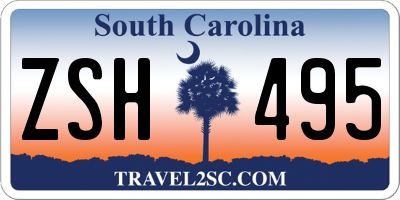 SC license plate ZSH495
