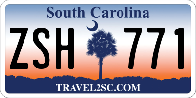 SC license plate ZSH771
