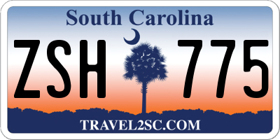 SC license plate ZSH775