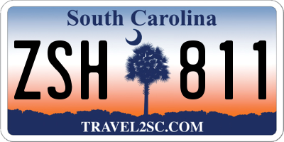 SC license plate ZSH811