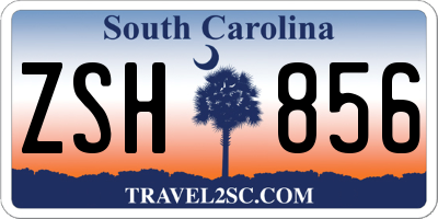 SC license plate ZSH856
