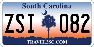 SC license plate ZSI082