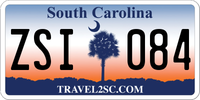 SC license plate ZSI084
