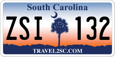 SC license plate ZSI132