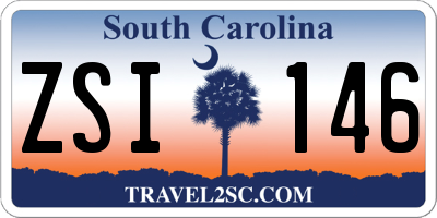 SC license plate ZSI146
