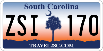 SC license plate ZSI170