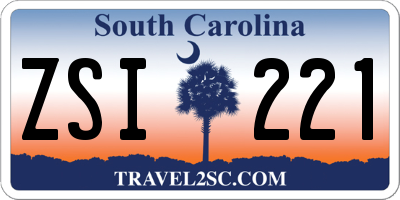 SC license plate ZSI221
