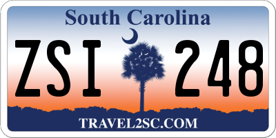 SC license plate ZSI248