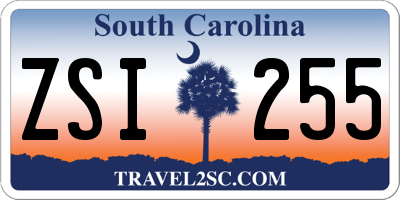 SC license plate ZSI255