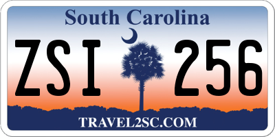 SC license plate ZSI256