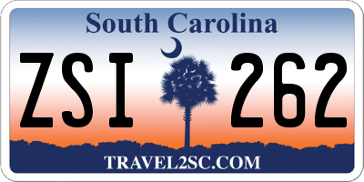SC license plate ZSI262