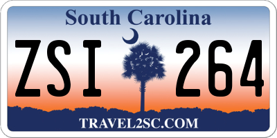 SC license plate ZSI264