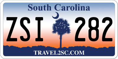 SC license plate ZSI282