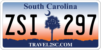 SC license plate ZSI297
