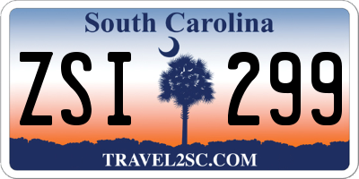 SC license plate ZSI299