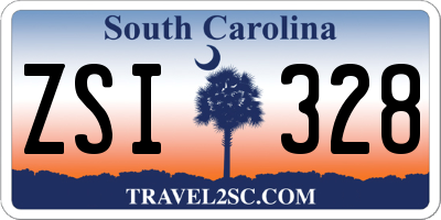 SC license plate ZSI328