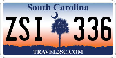 SC license plate ZSI336