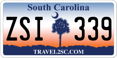 SC license plate ZSI339