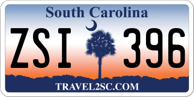 SC license plate ZSI396