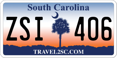 SC license plate ZSI406