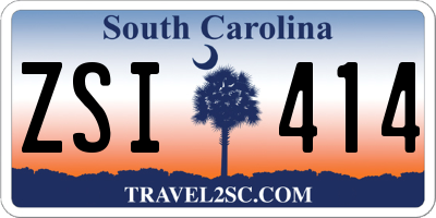 SC license plate ZSI414