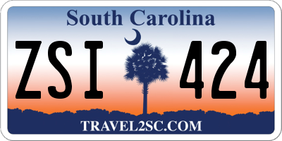 SC license plate ZSI424