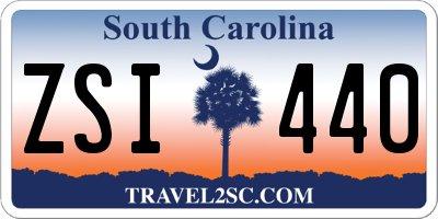 SC license plate ZSI440