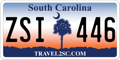 SC license plate ZSI446
