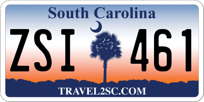 SC license plate ZSI461