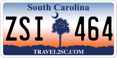 SC license plate ZSI464