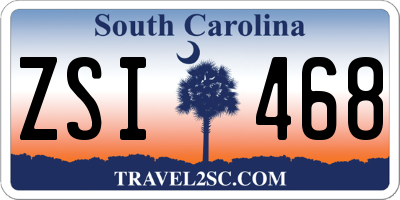 SC license plate ZSI468