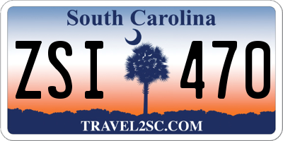 SC license plate ZSI470